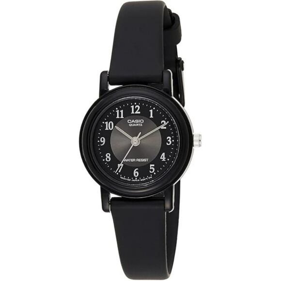 Womens Black Analog Watch Lightweight Water Resistant Classic Quartz Timepiece - Picture 7 of 7